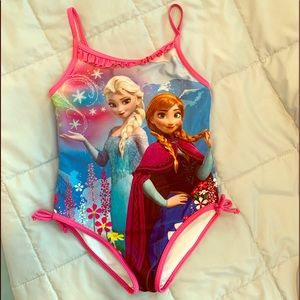 Girls Frozen Bathing Suit